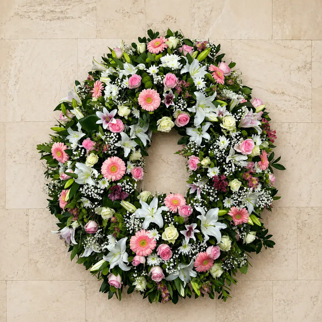 Corona de flores Trillo