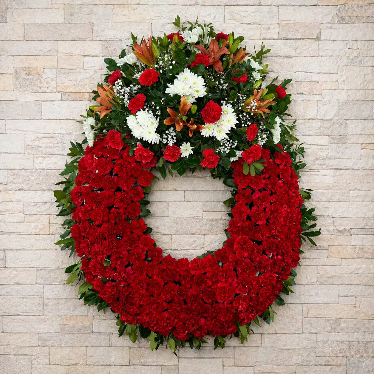 Corona de flores Panteón de la Duquesa de Sevillano
