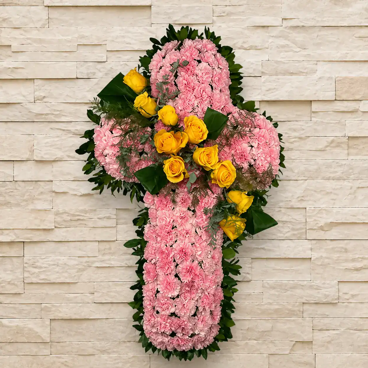 Cruz de flores Pareja